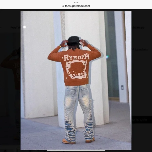 Supermade Men’s Distressed Jeans size waist 30
